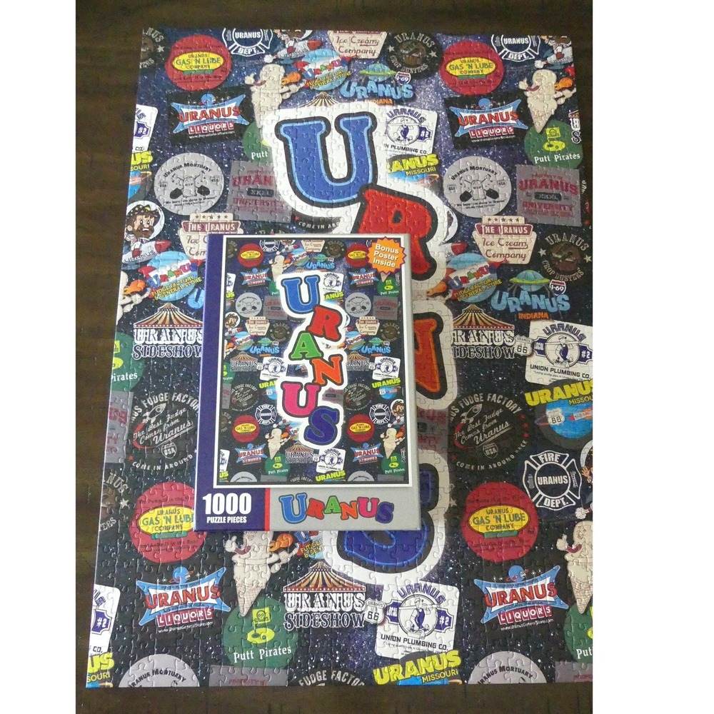 Uranus Indiana 1000 Piece Jigsaw Puzzle Route 66 Roadside Attraction Novelty
